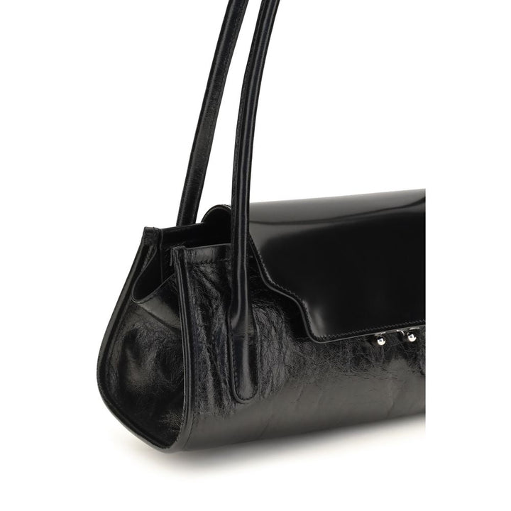 Marni Black Calf Leather Bos Taurus Shoulder Bag
