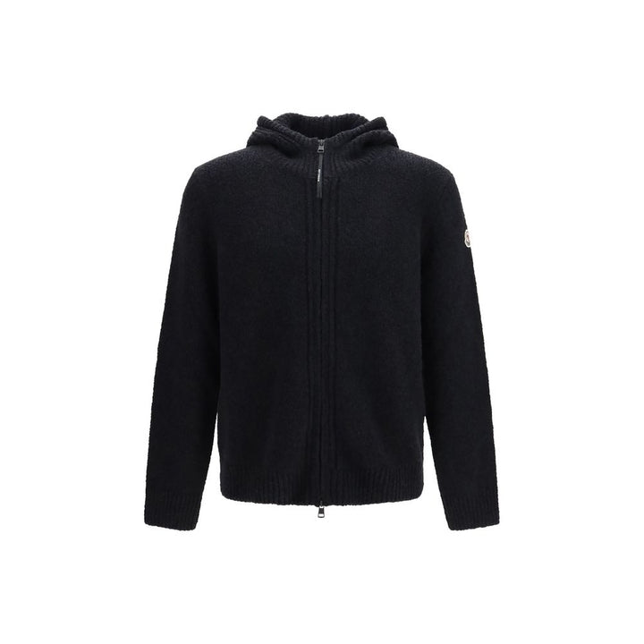 Moncler Black Wool Oves Aries Hoodie