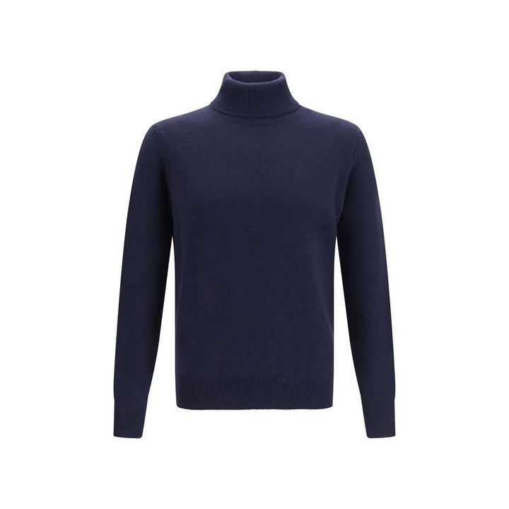 Aragona Cashmere Blue Cashmere Turtleneck
