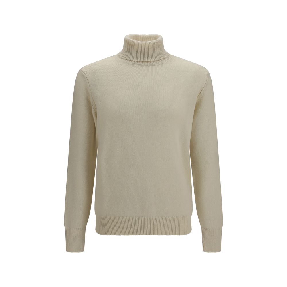 Aragona Cashmere White Cashmere Sweater