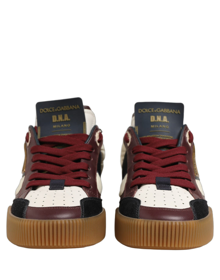 Dolce & Gabbana Multicolor Leather MIAMI Sneakers Shoes
