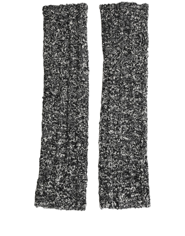 Dolce & Gabbana Sleeves Black Wool Blend Knitted Warmer Arm