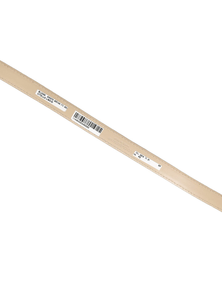 Dolce & Gabbana Beige Embossed Leather Gold Buckle Belt Strap Bracelet