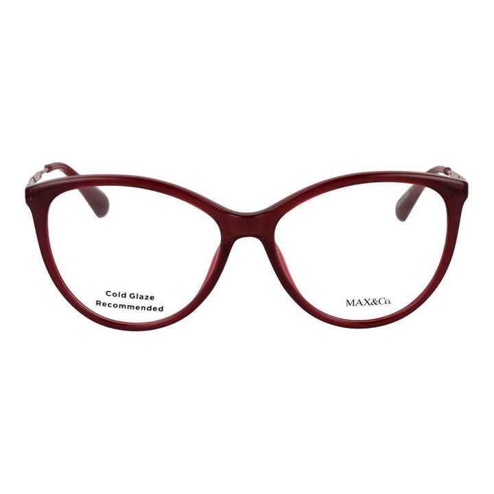 Max & Co Burgundy Stainless Steel Glasses (Frames)
