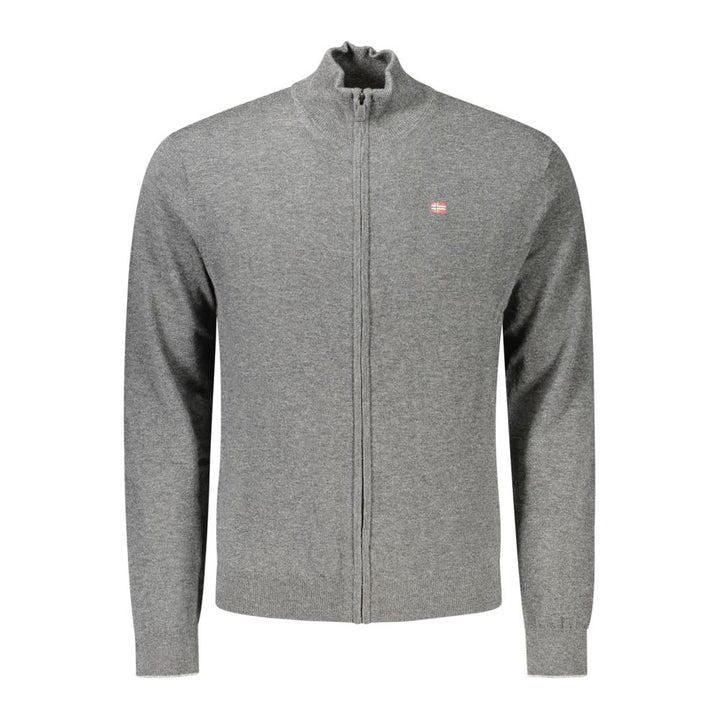 Napapijri Gray Wool Men's Sweater