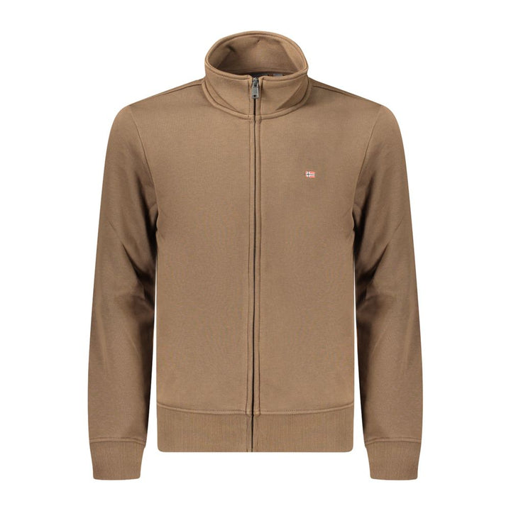 Napapijri Brown Cotton Men's Sweatshirt