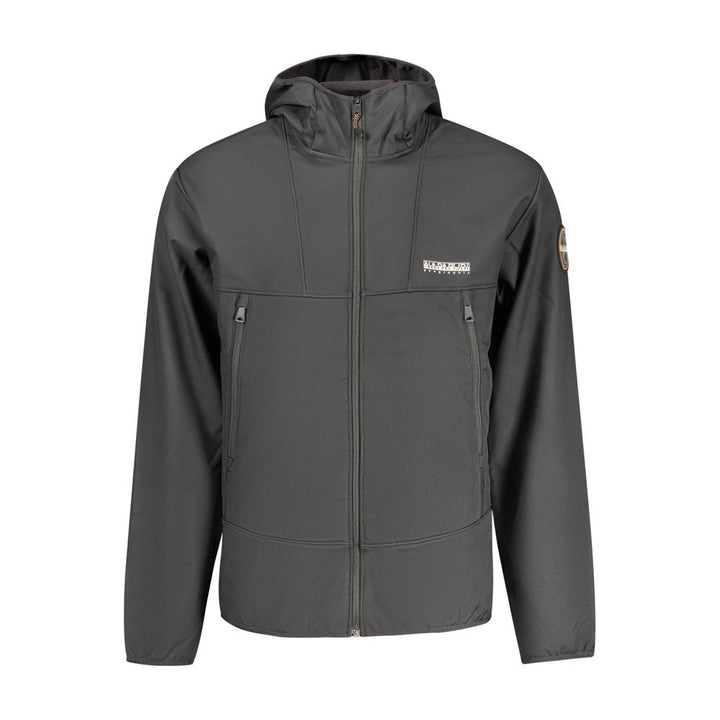 Napapijri Black Polyester Shell Jacket