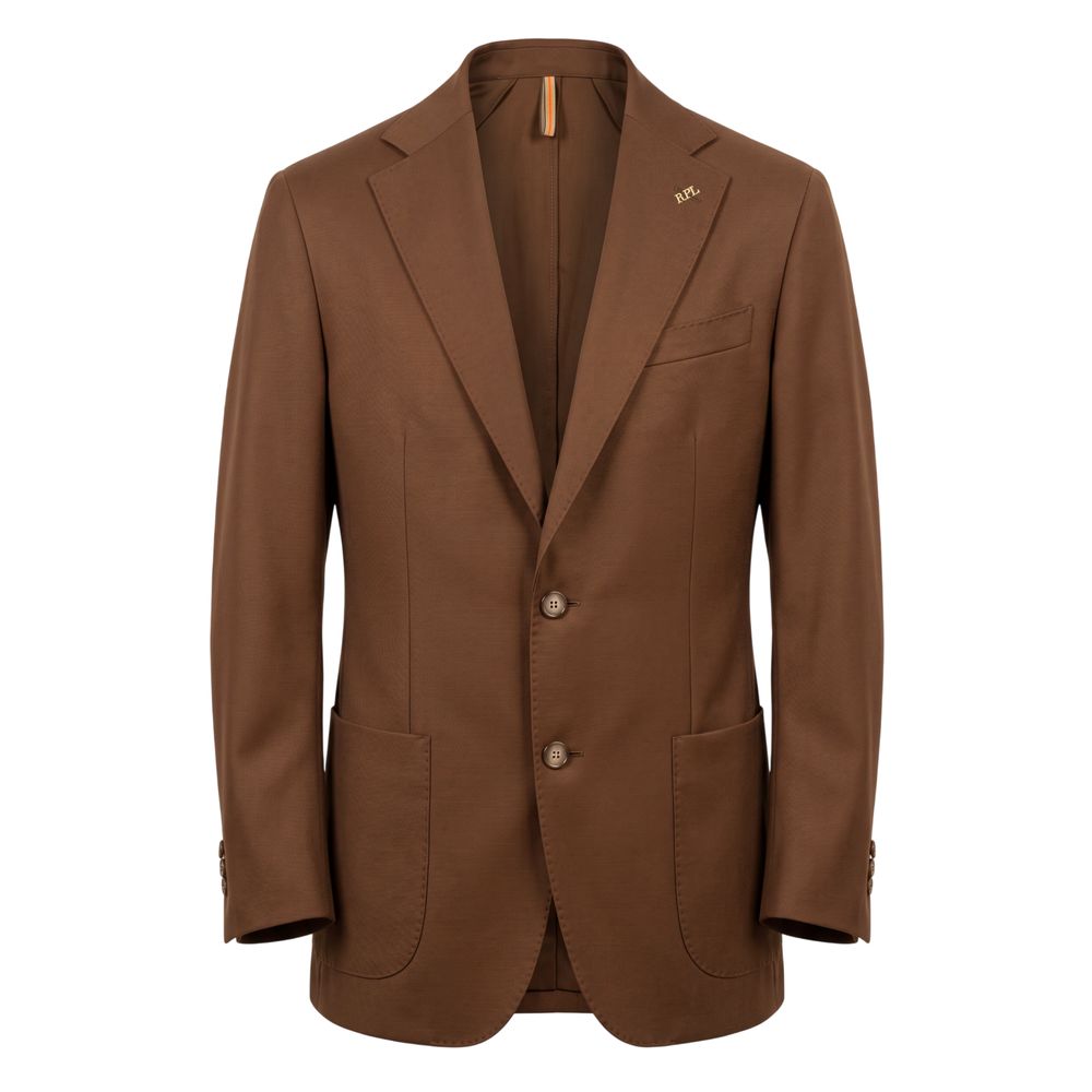 Roberto Pepe Luxury Brown Viscose Men's Jacket