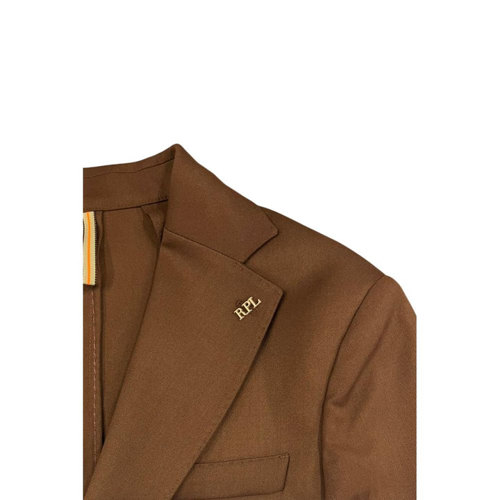 Roberto Pepe Luxury Brown Viscose Men's Jacket