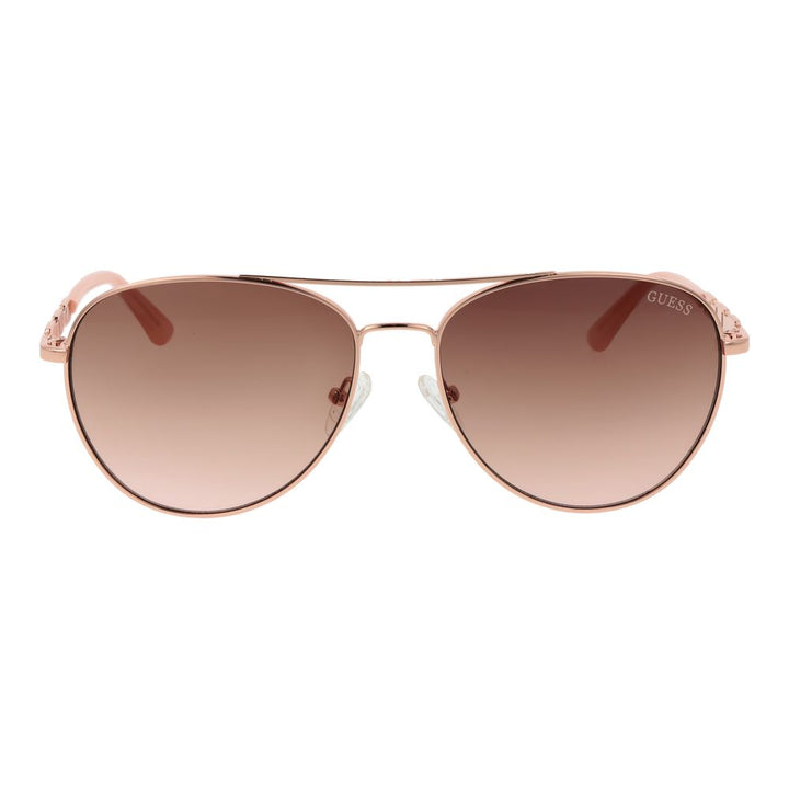 Guess Rose Gold Metal Sunglasses