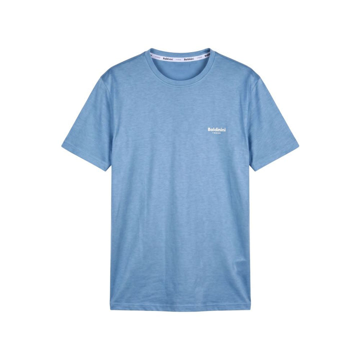 Baldinini Trend Light Blue Cotton Men T-Shirt