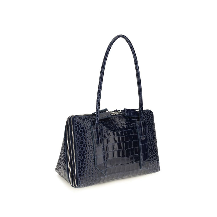 The Attico Blue Calf Leather Bos Taurus Shoulder Bag