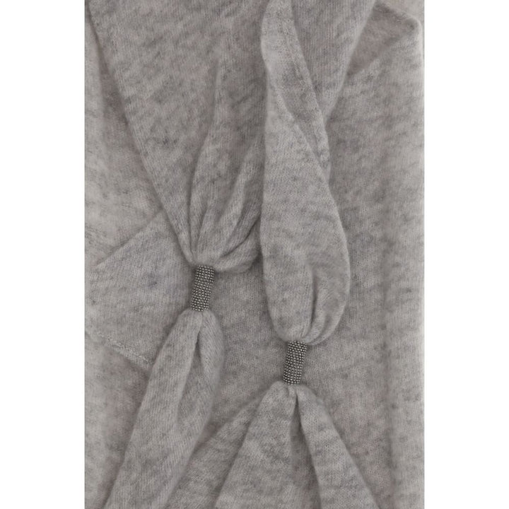 Brunello Cucinelli Gray Cashmere Foulard