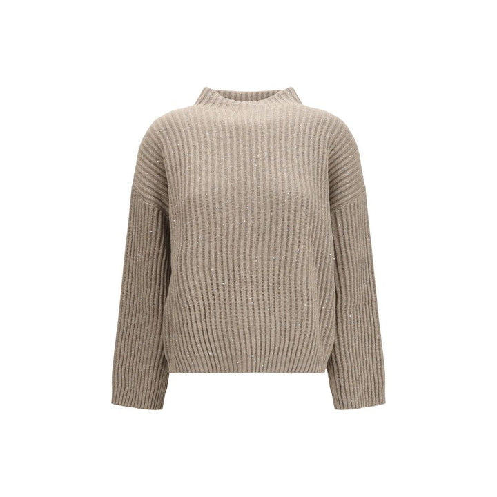 Brunello Cucinelli Beige Wool Oves Aries Turtleneck