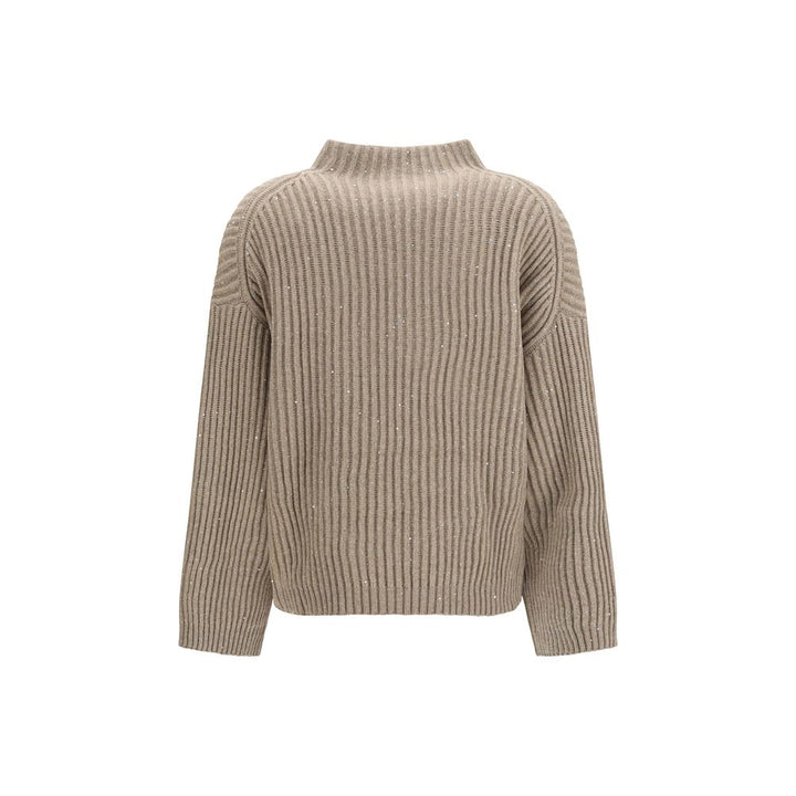 Brunello Cucinelli Beige Wool Oves Aries Turtleneck