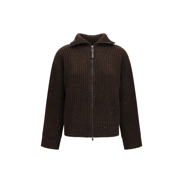 Brunello Cucinelli Brown Cashmere Sweatshirt