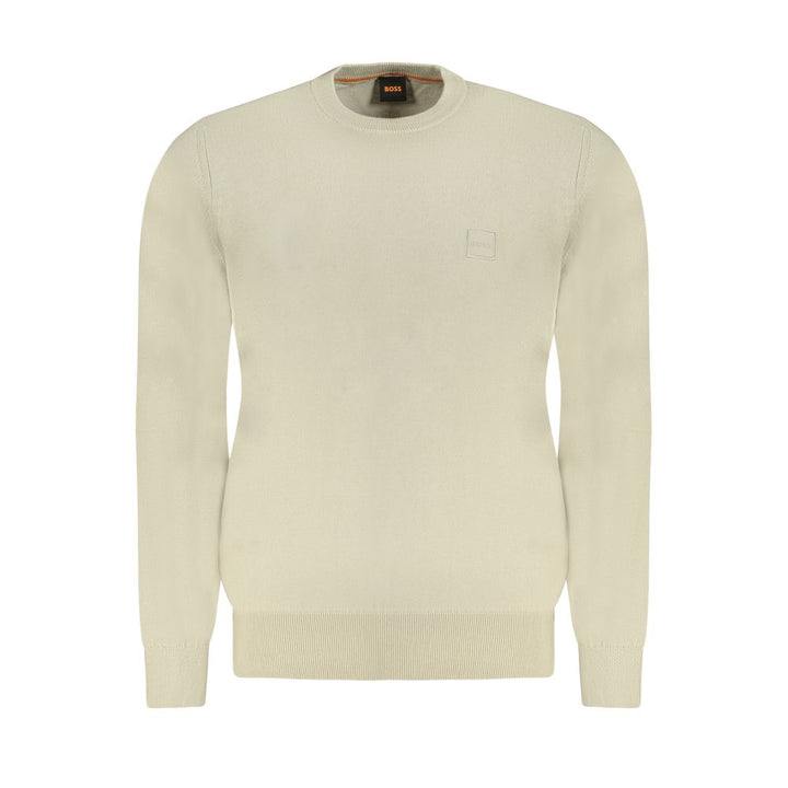 Hugo Boss Beige Cotton Men's Sweater
