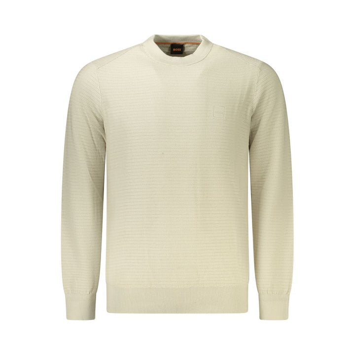 Hugo Boss Beige Cotton Men's Sweater