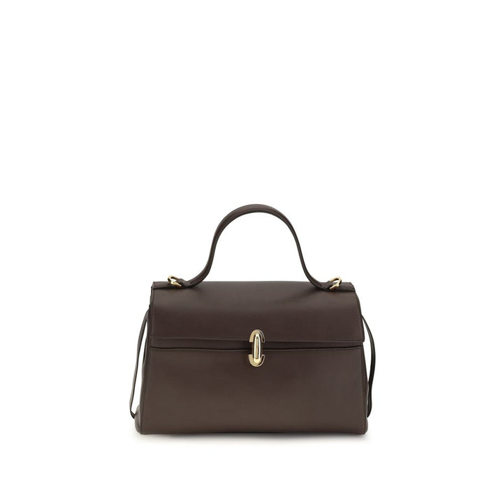 Savette Brown Calf Leather Bos Taurus Shoulder Bag