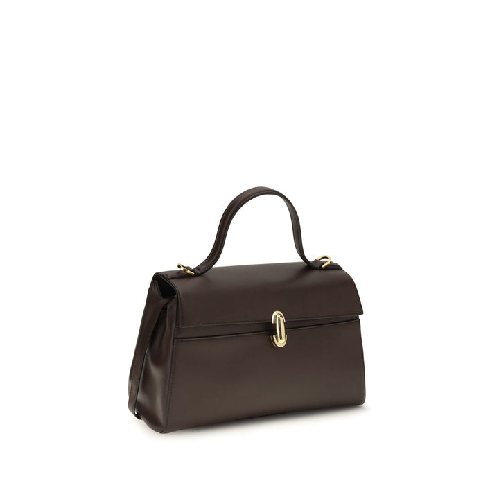 Savette Brown Calf Leather Bos Taurus Shoulder Bag