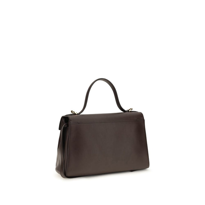 Savette Brown Calf Leather Bos Taurus Shoulder Bag