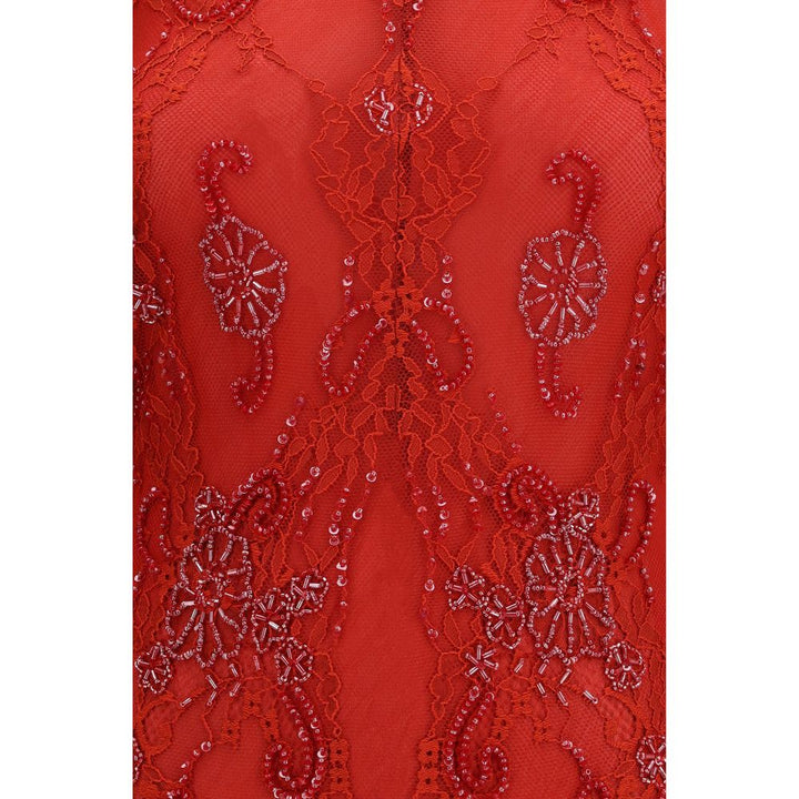 Blumarine Red Polyamide Cocktail Dress