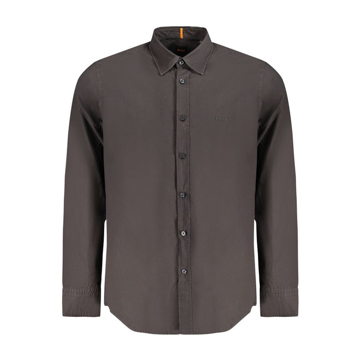 Hugo Boss Black Cotton Men's Shirt