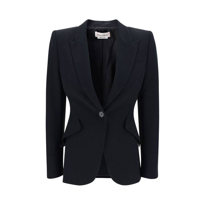 Alexander McQueen Black Acetate Blazer