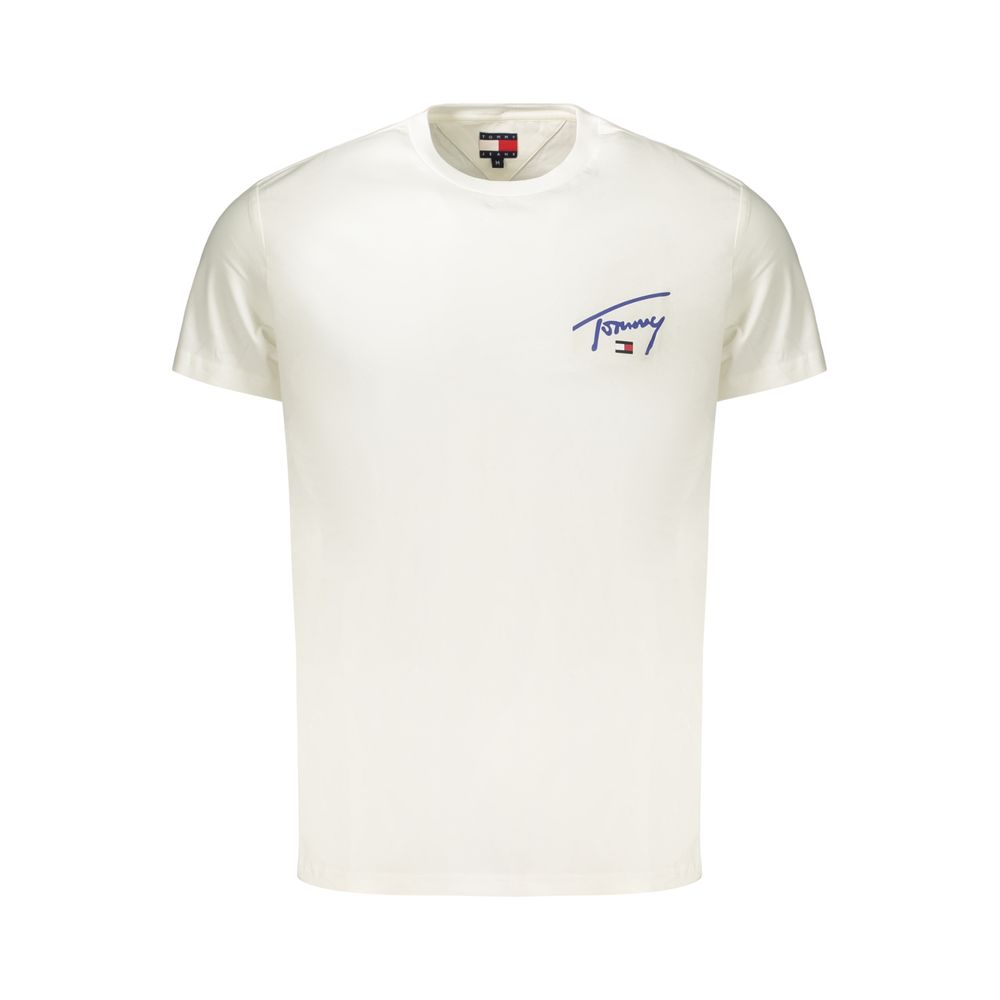 Tommy Hilfiger White Cotton Men's T-Shirt
