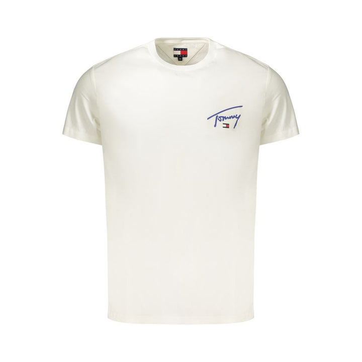 Tommy Hilfiger White Cotton Men's T-Shirt