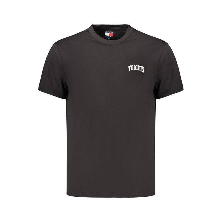 Tommy Hilfiger Black Cotton Men's T-Shirt