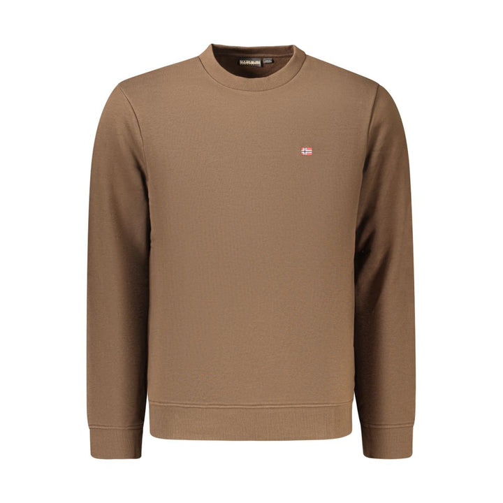 Napapijri Brown Cotton Men's Sweatshirt