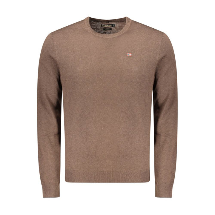Napapijri Brown Wool Sweatshirt