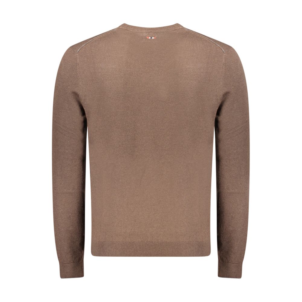 Napapijri Brown Wool Sweatshirt