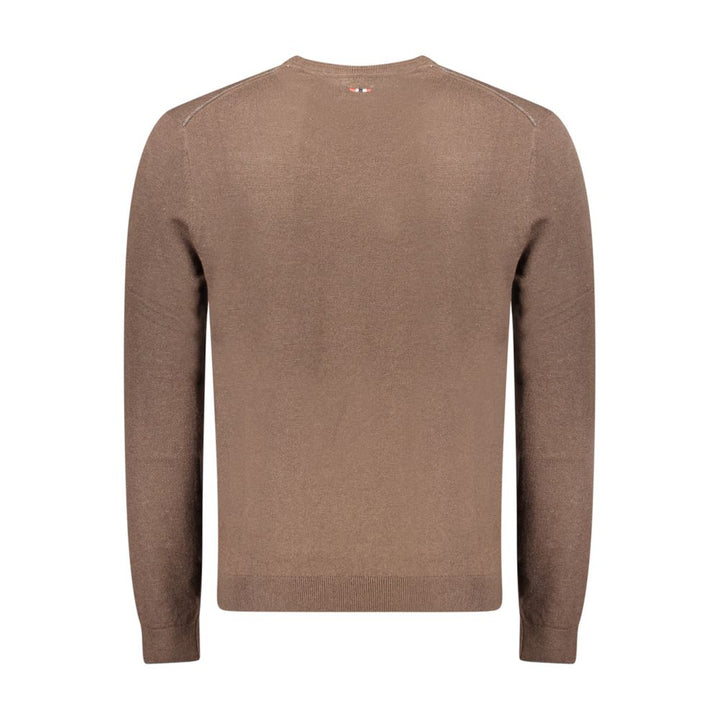 Napapijri Brown Wool Sweatshirt