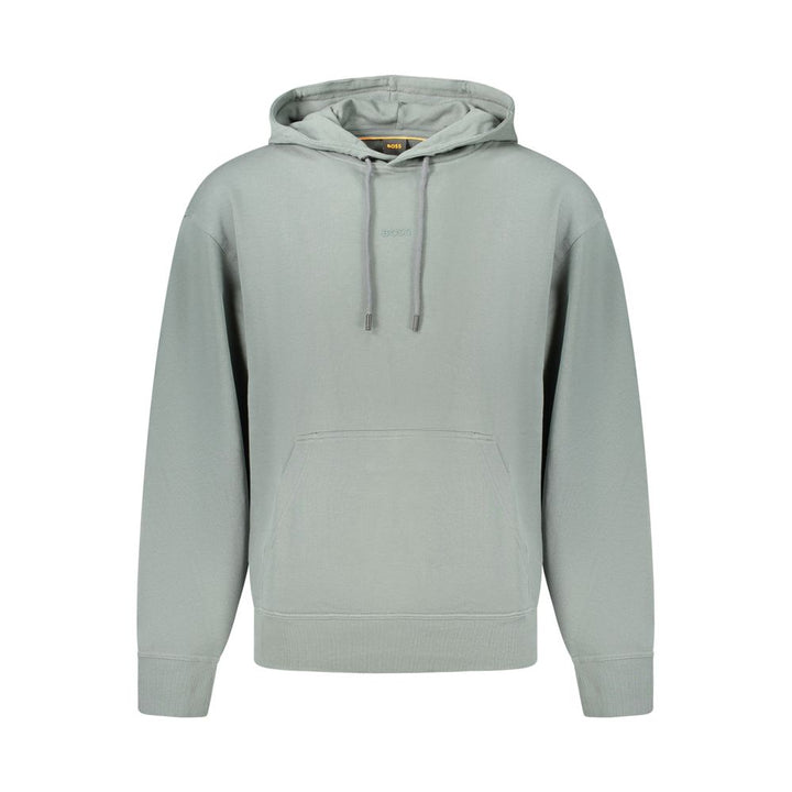 Hugo Boss Green Cotton Sweatshirt