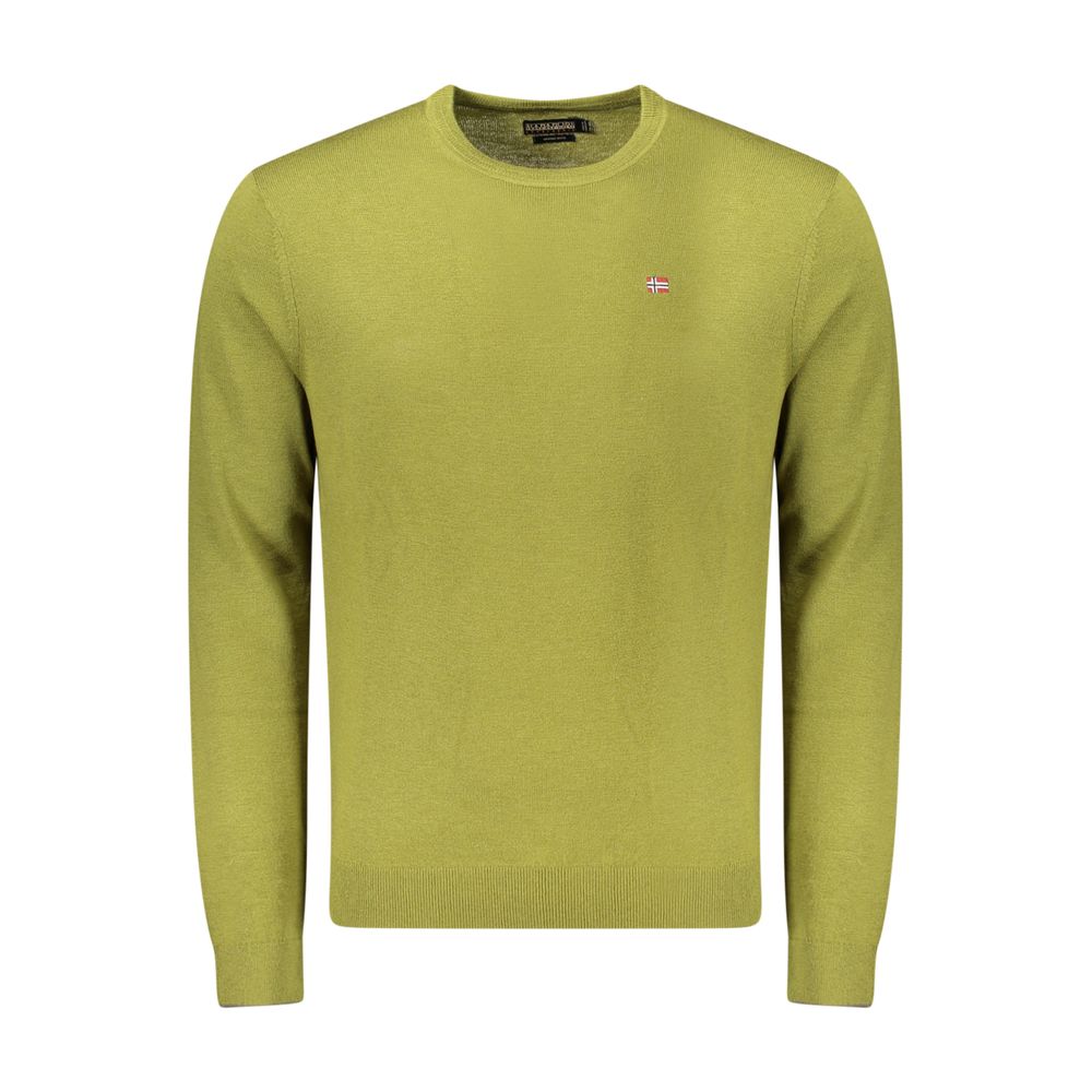Napapijri Green Wool Sweatshirt