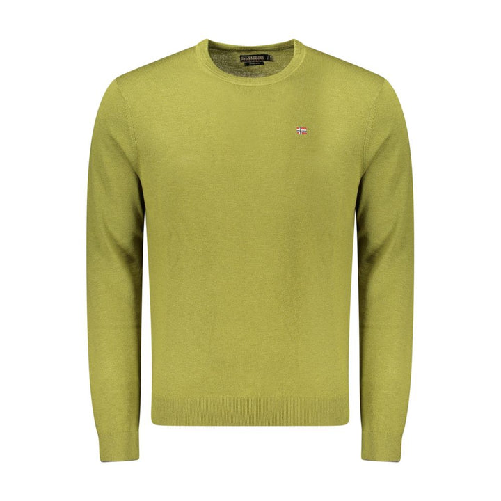 Napapijri Green Wool Sweatshirt