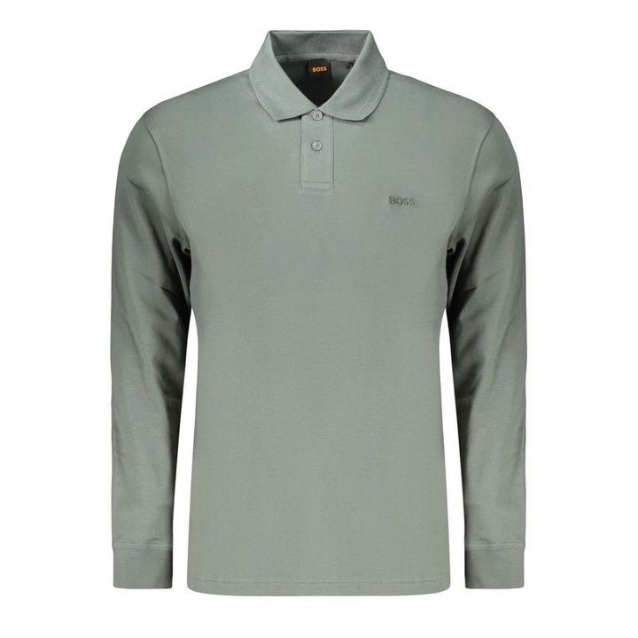 Hugo Boss Green Cotton Polo Shirt