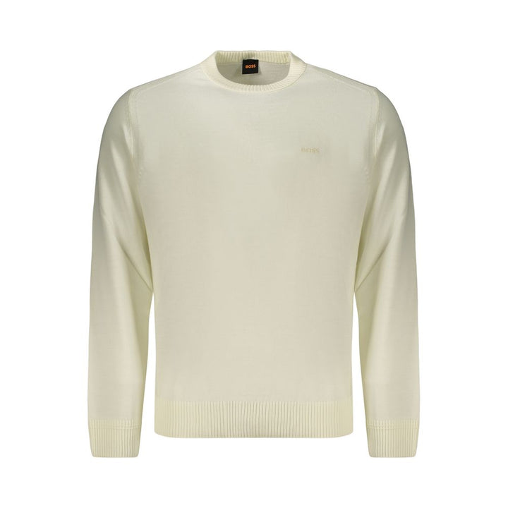 Hugo Boss White Wool Sweatshirt