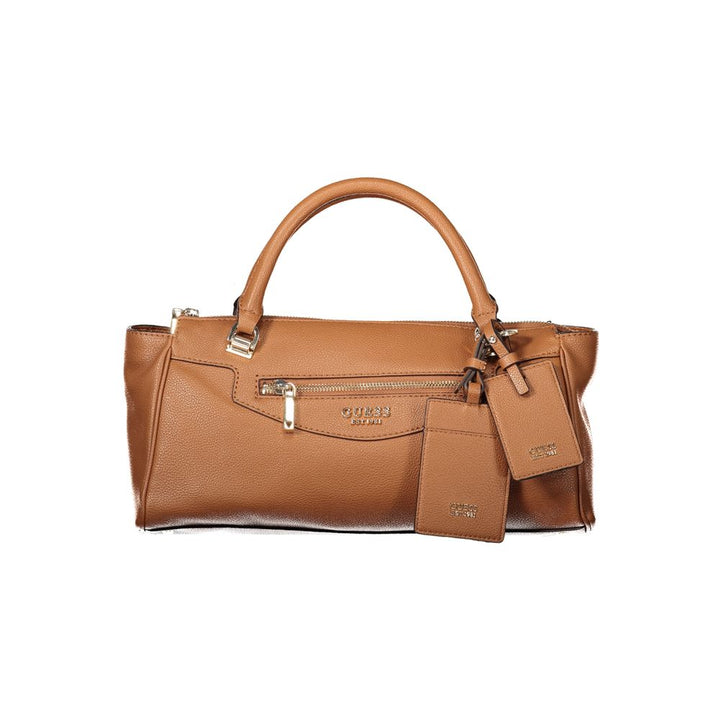 Guess Jeans Brown Polyethylene Handbag