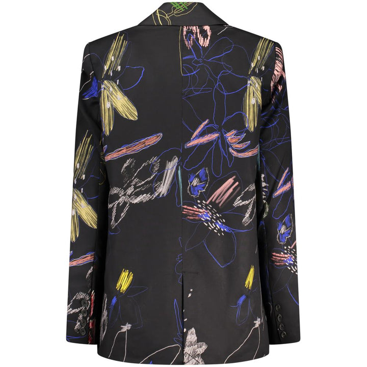 Desigual Black Cotton Blazer