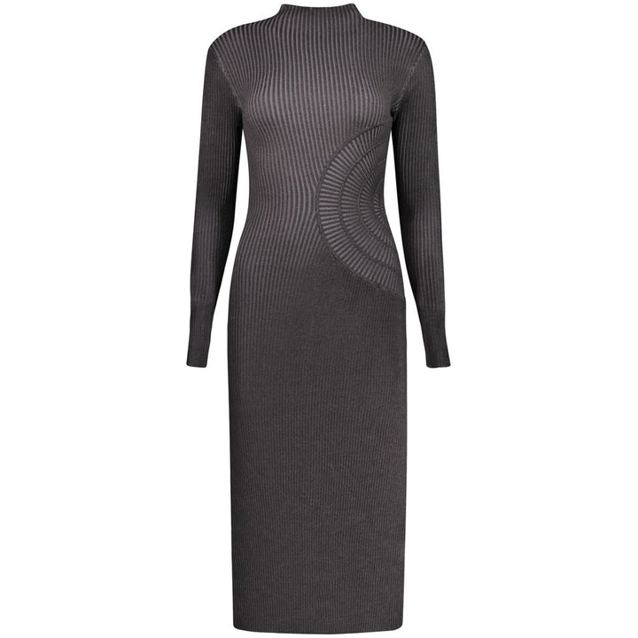 Desigual Black Polyester Casual Dress