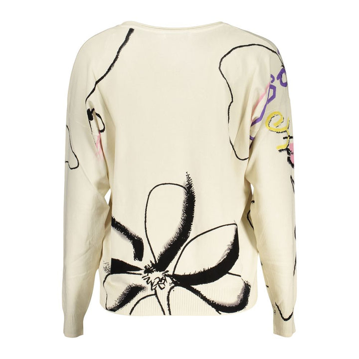 Desigual White Viscose Sweatshirt