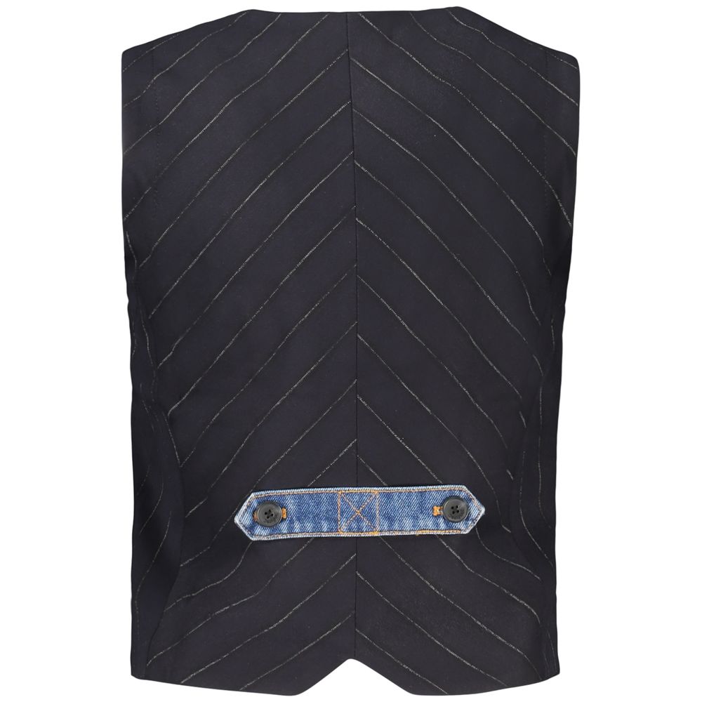 Desigual Blue Cotton Waistcoat