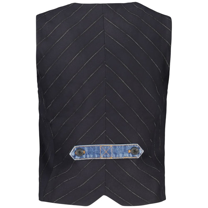 Desigual Blue Cotton Waistcoat