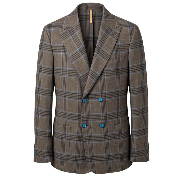 Roberto Pepe Luxury Brown Cotton Men Jacket