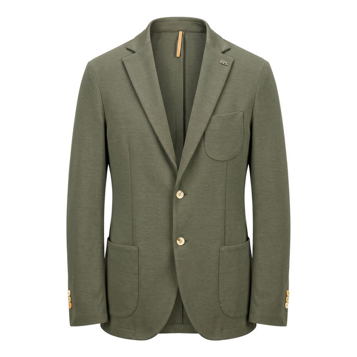 Roberto Pepe Luxury Green Cotton Men's Jacket