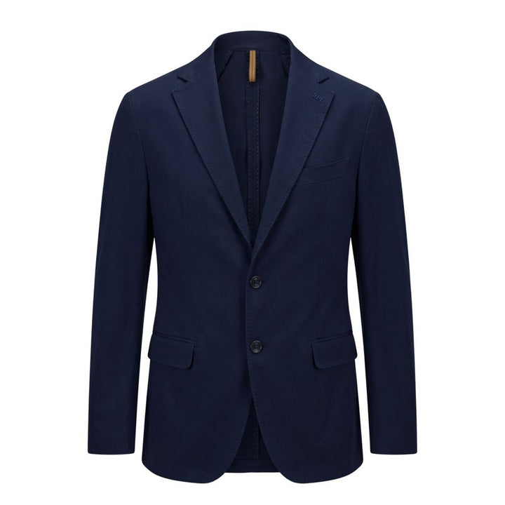 Roberto Pepe Luxury Blue Cotton Men Jacket