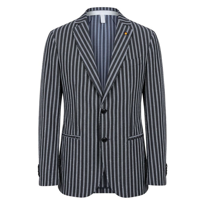 Roberto Pepe Luxury Blue Cotton Men's Jacket